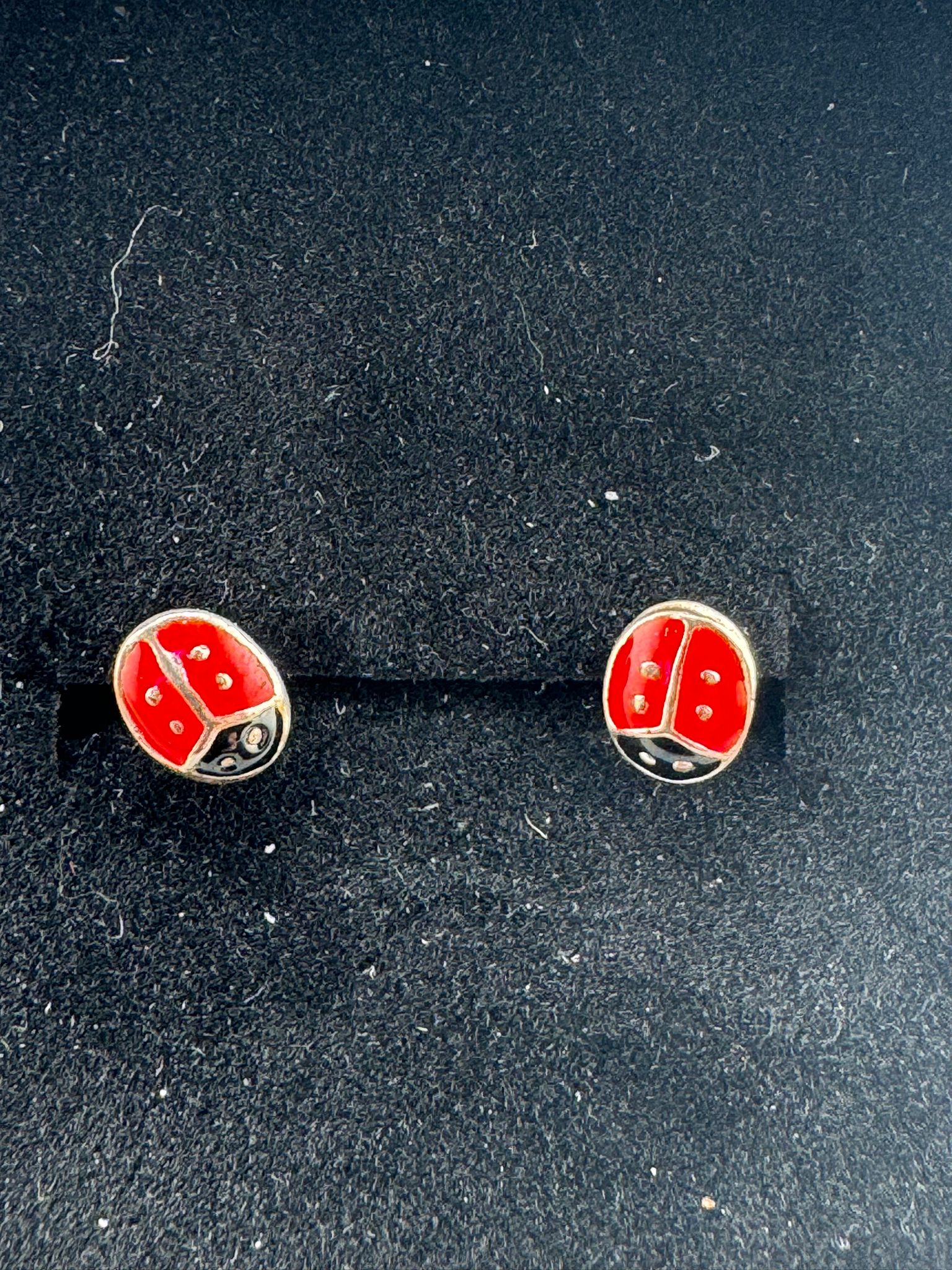 Ohrstecker Marienkäfer 925er